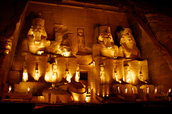 Abu Simbel at night مصر العربية