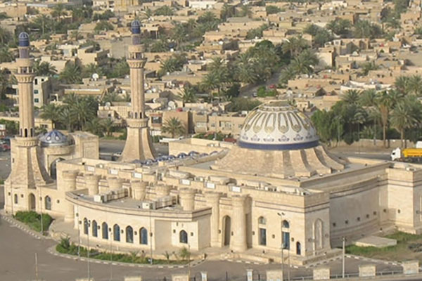 Al Nida Mosque Baghdad Iraq منارات مضئية في آسيا