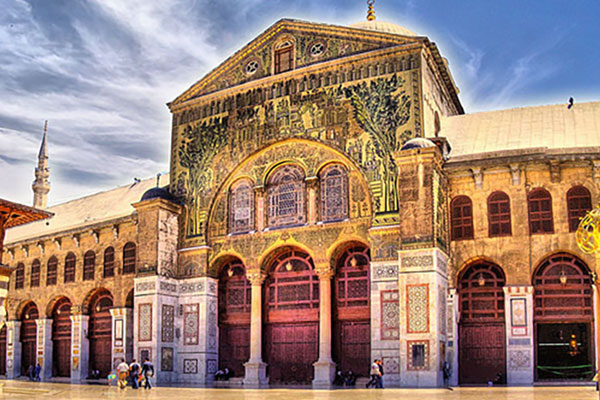 Great Mosque of Damascus Damascus Syria منارات مضئية في آسيا