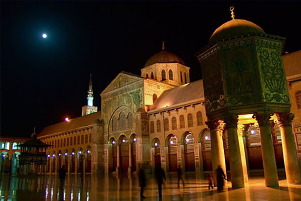 Omayyed Mosque Damascus Syria منارات مضئية في آسيا